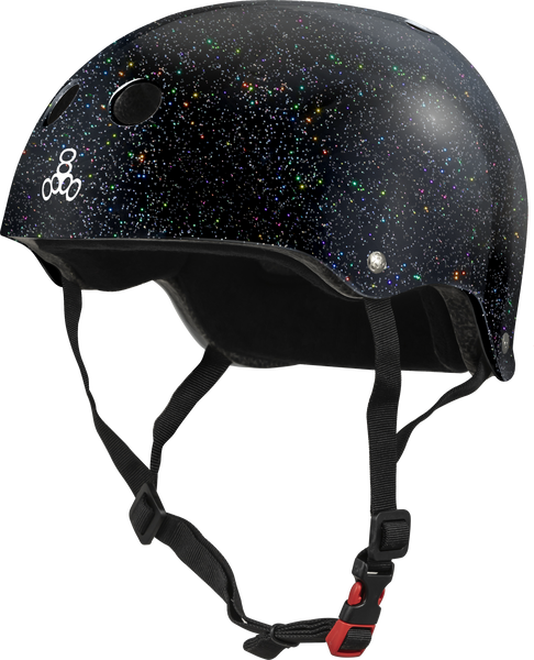 THE Certified Sweatsaver Helmet - Black Glitter – Triple 8 THE Certified Sweatsaver Helmet - Black Glitter – Triple 8