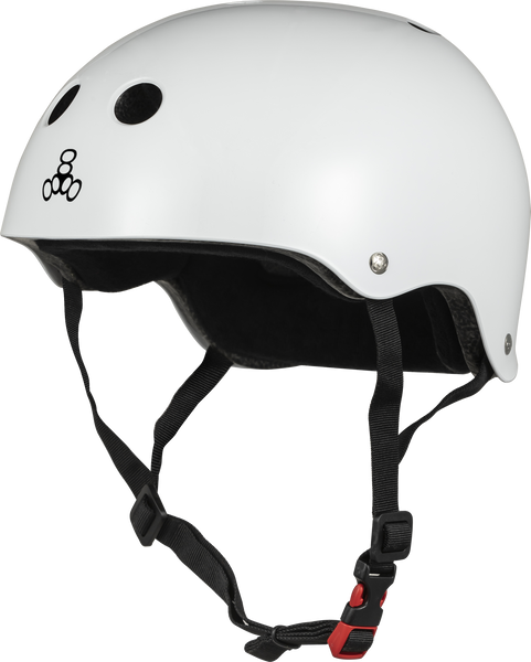 THE Certified Sweatsaver Helmet - White Glossy – Triple 8 THE Certified Sweatsaver Helmet - White Glossy – Triple 8