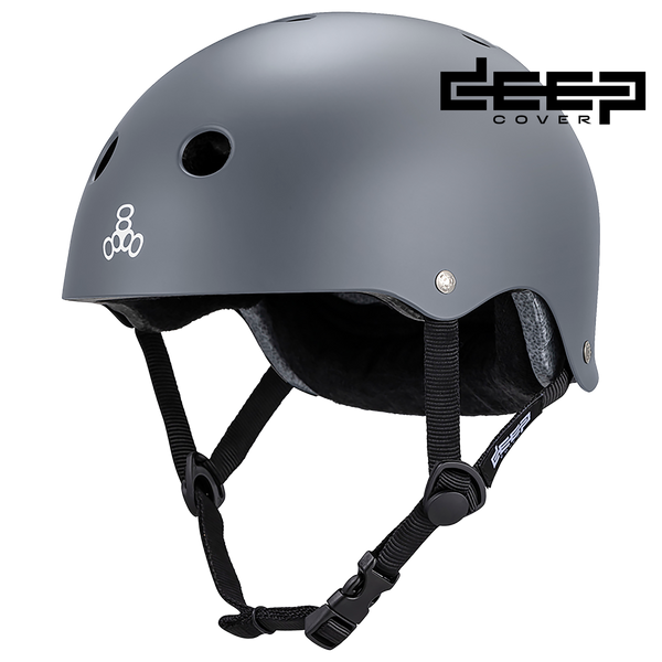 THE DEEP COVER Helmet - Gray Matte – Triple 8