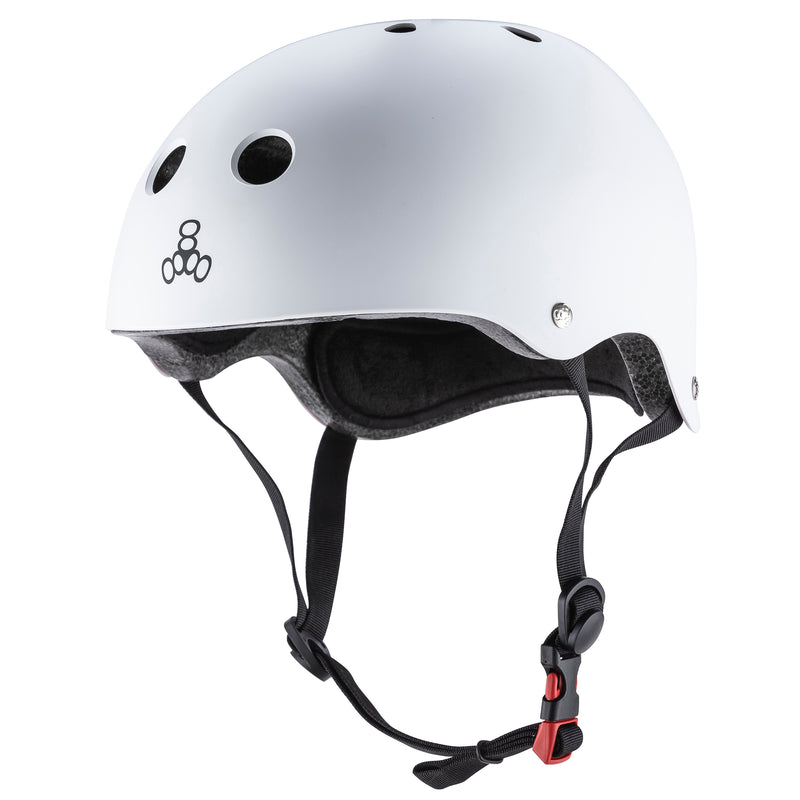Dual Certified Helmet in White Matte