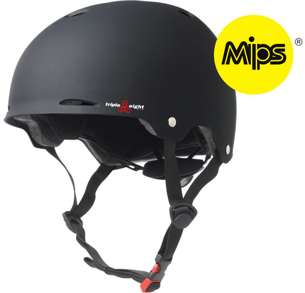 MIPS Helmet Triple 8 Dual Certified Gotham for BMX Bike & Skate Black Matte Size XS/S