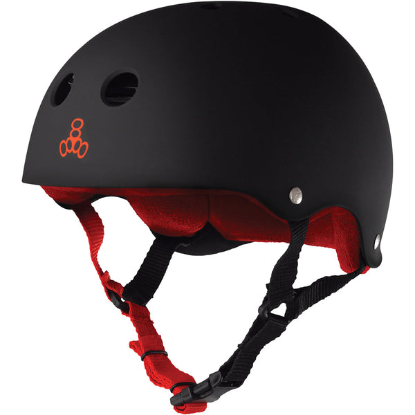 Sweatsaver Helmet - Black Matte w/ Red – Triple 8