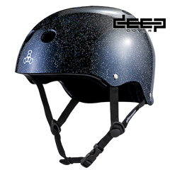 THE DEEP COVER Helmet - Black Glitter – Triple 8