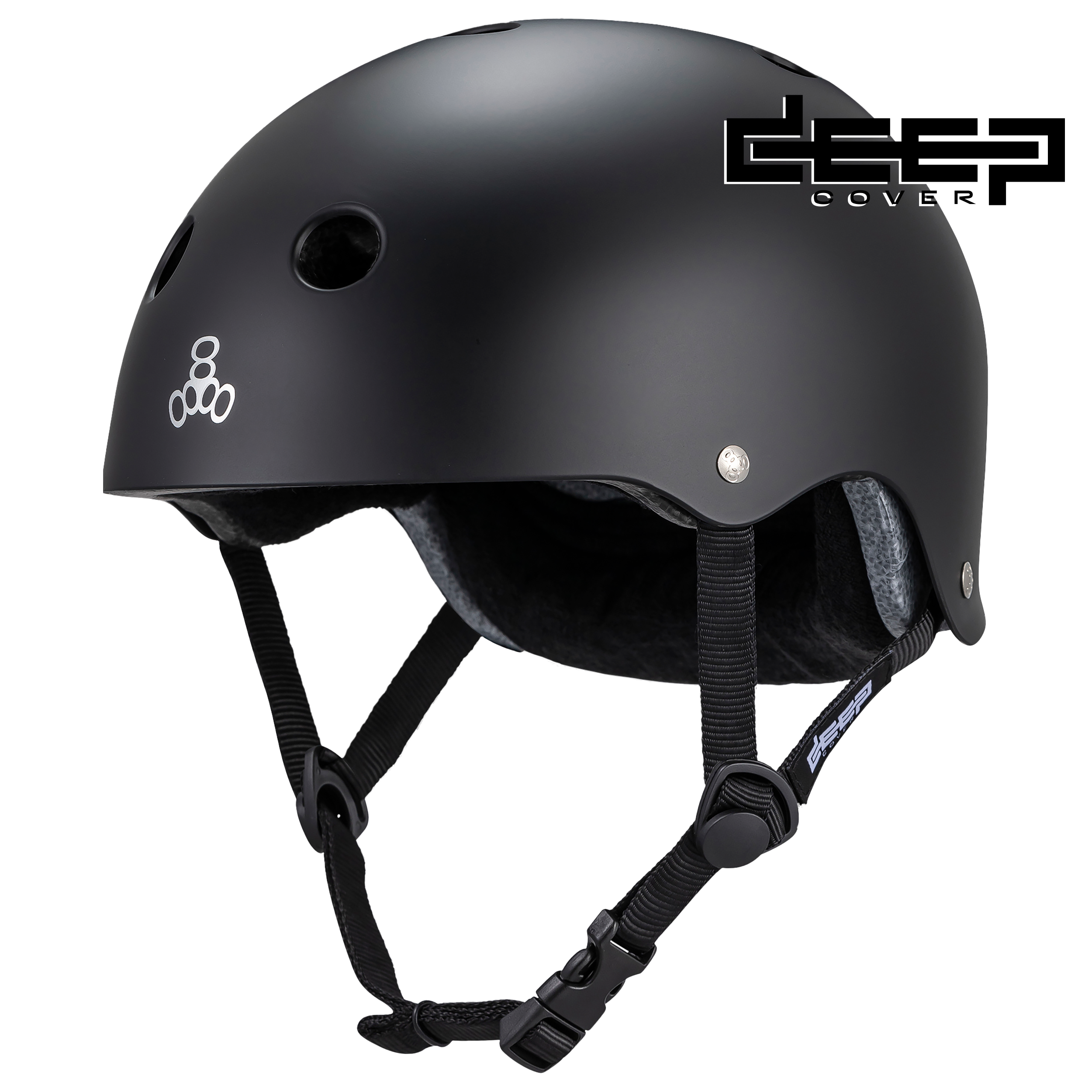 THE DEEP COVER Helmet - Black Matte – Triple 8