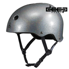 ★ ★ Nam Black Silver CKJ Reversible Helmet Shop THE DEEP COVER Helmet - Black Matte – Triple 8
