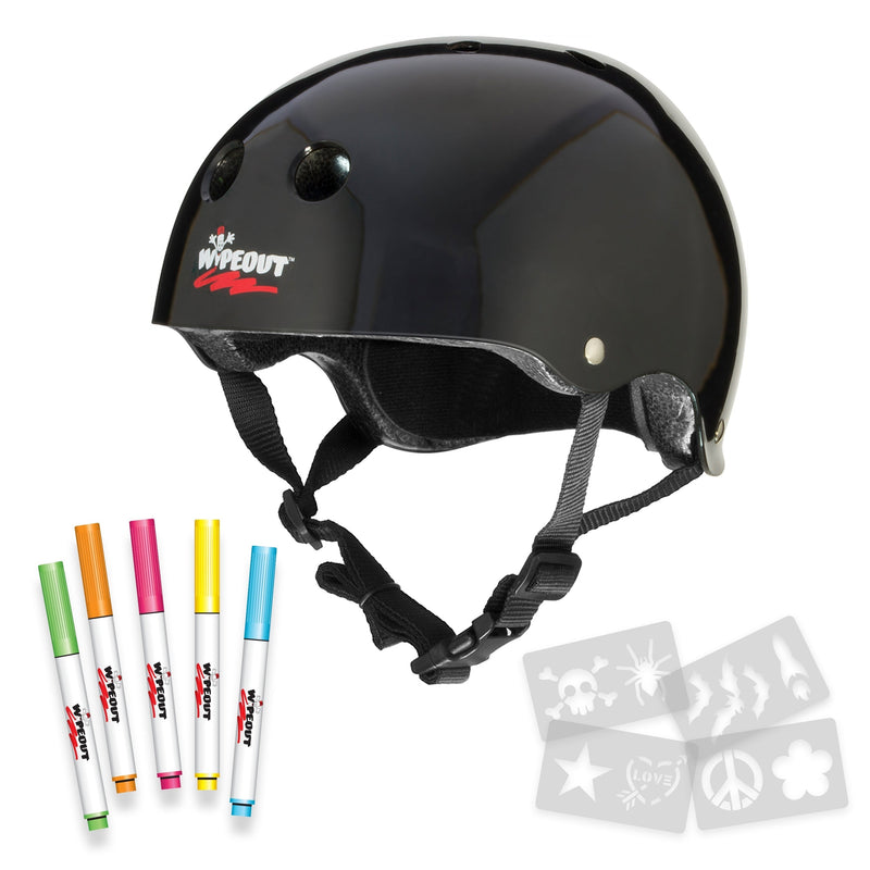 Wipeout™ Dry Erase Helmet in Black