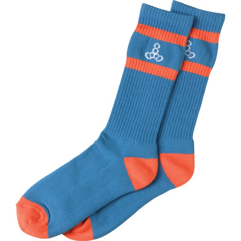 Icon Socks in Blue/White