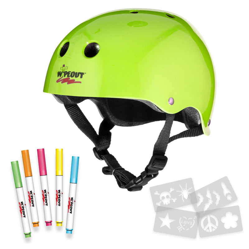 Wipeout™ Dry Erase Helmet in Neon Zest